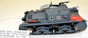 WWII Erbeutete Ital.Selbstfahrlafette M40 Model Assembled Painted - Picture 1 of 8