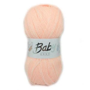 Woolcraft Baby Care 4Ply 100g Knitting Wool Yarn - 722 PEACH - Picture 1 of 1