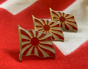 IMPERIAL JAPANESE NAVY RISING SUN PIN Set of Three Free US Postage - Picture 1 of 5