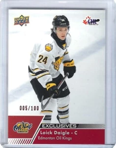 2022-23 Oberdeck CHL exklusiv #60 Loick Daigle 005/100 - Bild 1 von 2