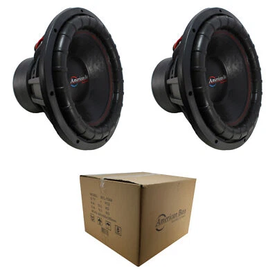 2x American Bass 15" Dual 4 Ohm VC 6000W Pro Car Audio Subwoofers XFL-15-D4 - Image 1 of 4