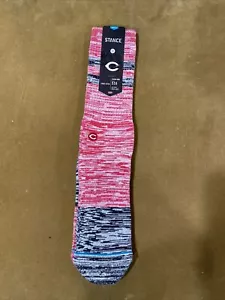 Stance Cincinnati Reds Infiknit Color Crew Socks Size M 6 - 8.5 - Picture 1 of 6