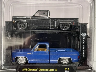 M2 Machines Square Body Truck Autolift 2 Pack 1979 Chevrolet Cheyenne Super 10 - Image 1 of 4
