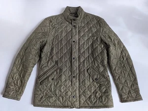BARBOUR Flyweight Chelsea Giacca trapuntata con cerniera - Verde oliva - Uomo Large - Foto 1 di 11