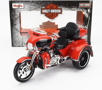 MODELLINO MOTO STATICO MAISTO HARLEY DAVIDSON CVO TRI GLIDE 2021 ARANCIO 1/12 - Immagine 1 di 4