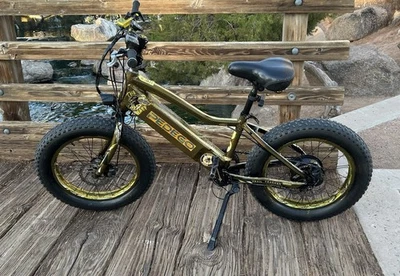 Bicicleta eléctrica PEDEGO TRAIL TRACKER DORADA Edición WASP, LIGERA 48v neumático grueso. Foto 1 de 4