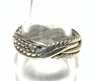 Silpada Sterling Silver 925 Braided Band Ring Size 11 LC35 - Image 1 of 4