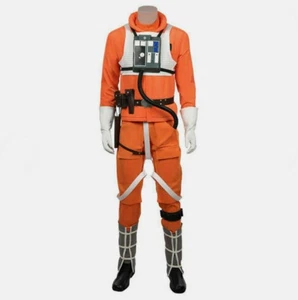 Cosplay Costume Uniform Suit Star Wars-Luke Skywalker Pilot Halloween Jumpsuit - Picture 1 of 5