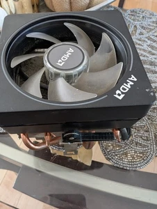 AMD Wraith Prism LED RGB Cooler Fan AM4/AM2/AM3/AM3+ 4-Pin Connector - Picture 1 of 8