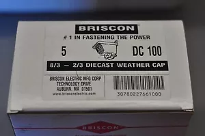 BRISCON DC100 8/3 – 2/3 Diecast Weather Cap NEW - Picture 1 of 6