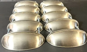10 pcs Door Drawer Cabinet Cupboard Kitchen Decor Cup Bin Pulls Handle Brushed ￼ - Picture 1 of 12