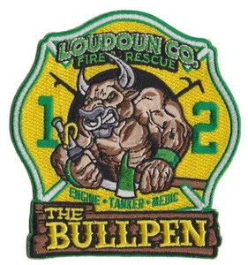 Loudoun, VA Fire Rescue 12 The Bullpen Fire - Patch NUOVO - Foto 1 di 1