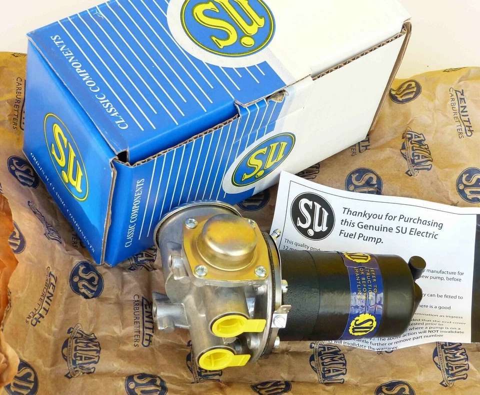 SU AZX1308 Genuine Burlen 12V Fuel Pump for Austin Healey Jaguar E Type Mk2 XJS - Image 1 of 1