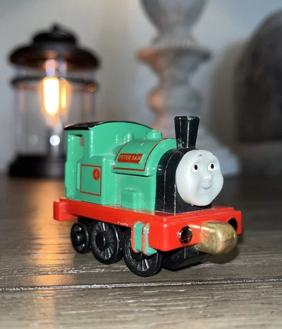 PETER SAM! THOMAS FRIENDS TRAIN 2008 DIECAST! TAKE Along N Play Cover