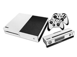 XBOX ONE Skin Design Foils Aufkleber Schutzfolie Set - White Alu Motiv - Bild 1 von 1