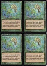 MTG: ANIMATE LAND Nemesis UNCOMMON; played, Excellent condition x4
