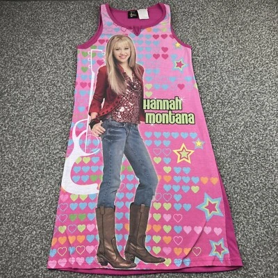 Vintage Hannah Montana Womens Extra Small Pink Photo Graphic Y2K Disney Miley - Image 1 of 4