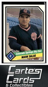 Mark Salas 1989 CMC Colorado Springs Sky Sox #20  Cleveland Indians