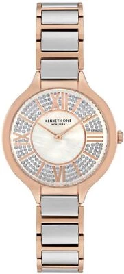 Reloj Kenneth cole KC51011004 clásico de dos tonos con correa de acero dorado rosa para mujer Foto 1 de 2