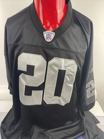 Darren McFadden #20 Oakland Raiders NFL Reebok Black Jersey Adult Size 56 Cover