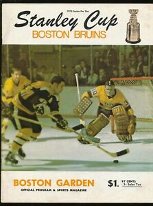 1970 April 14th Boston Bruins Quarterfinal Playoff Program Game 5 Rangers~(PL)