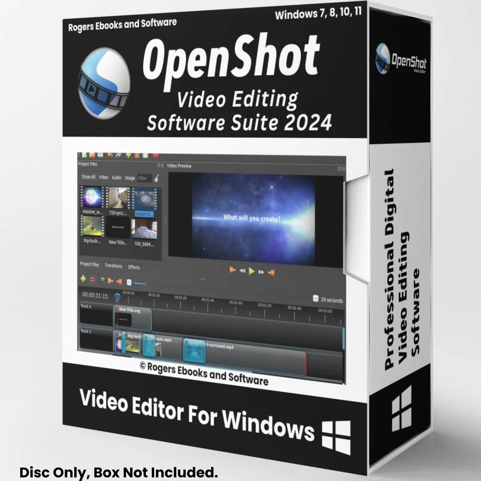 Open Shot Video Editor 2024 | Full Pro Video Editing Software Suite for Windows - Image 1 of 4