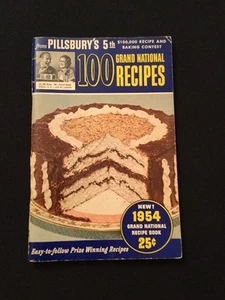 Vintage Cookbook 1954 Pillsbury's 5th 100 Grand National Recipes - Imagen 1 de 12