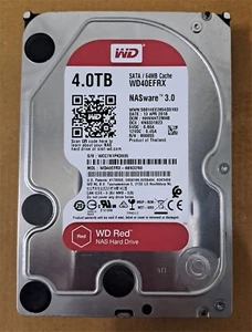 HARD DISK WESTERN DIGITAL WD40EFRX 3,5 4TB WD RED NAS HARD DRIVE SATA3 5400RPM - Photo 1/5