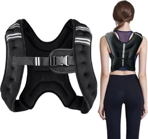 Weighted Vest, 3kg Weight Workout Vest with Reflective Stripe - Picture 1 of 7