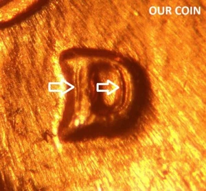 1960-D/D Repunched Mintmark RPM # 2 Lincoln Cent -- Brilliant Uncirculated - Picture 1 of 6