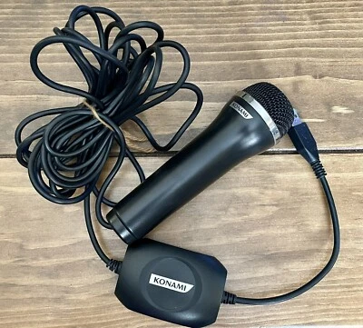 Konami Logitech USB Wired Microphone for Wii, PS3, PS2, Xbox 360, PC A-0234A - Image 1 of 4