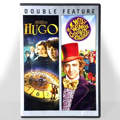 Willy Wonka & the Chocolate Factory / Hugo (DVD, 1971/2011, Dbl Feat) Like New ! - Image 1 of 4