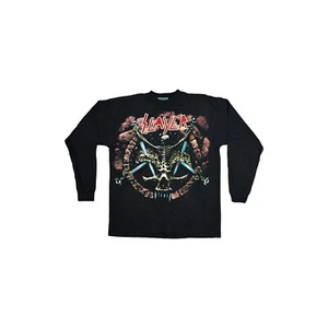 Vintage Slayer T-Shirt Men’s XL Black Long Sleeve Deadstock Divine Intervention - Picture 1 of 4