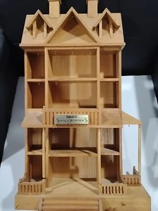 Enesco Small Wonders Wooden LG. Display House for Christmas Ornaments 1989 Rare - Picture 1 of 20