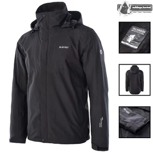 Chaqueta de hombre Hi-tec otoño impermeable chaqueta de lluvia chaqueta de transición cortavientos impermeable DWR - Imagen 1 de 7