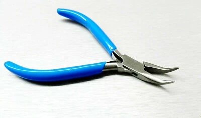 Plier Bent Nose Smooth Tips Slim Line Jewelry Hobby Wire Work Pliers 7 Series - Image 1 of 4