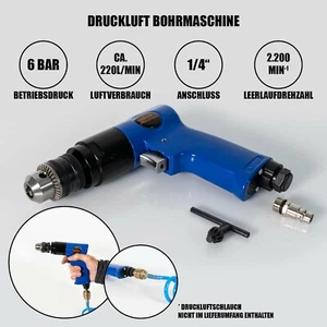 Druckluftbohrmaschine Druckluftbohrer Druckluftschrauber Bohrer Rechtslauf - Bild 1 von 4