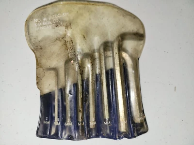 Vintage K-D No. Juego de 46 llaves hexagonales métricas hechas en EE. UU. FALTAN 2 mm Foto 1 de 2