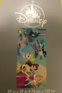Disney Princesses Tiana Jasmine Cinderella Belle Beach Towel Bath Pool Swim New - Picture 1 of 2