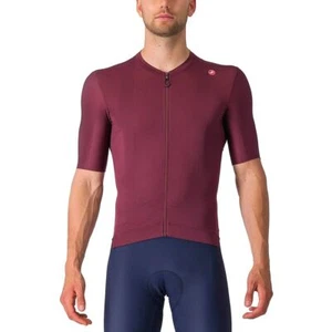 Castelli Espresso Jersey - Men's Deep Bordeaux/Silver Moon, L - Picture 1 of 5
