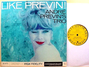 ANDRE PREVIN'S TRIO - Like Previn! - '60 Contemporary label VG/VG+ MONO jazz LP - Bild 1 von 7