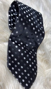 Ted Baker London Men’s Black White Polka Dot Silk Tie Classic Workwear - Picture 1 of 4