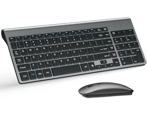 Cimetech EasyTyping KF10 Wireless Keyboard and Mouse Combo Dark Gray - Afbeelding 1 van 9