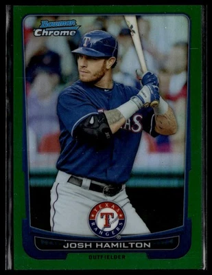 2012 Bowman Chrome #121 Josh Hamilton Green Refractors - Изображение 1 из 2