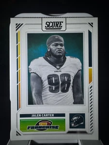 2025 Score Football The Franchise #2Jalen Carter Philadelphia Eagles - Picture 1 of 2