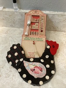 Vintage Cardboard Kitchen Wall Hang “What Mother Hubbard Needs” Egg Timer 1940’s - Picture 1 of 11
