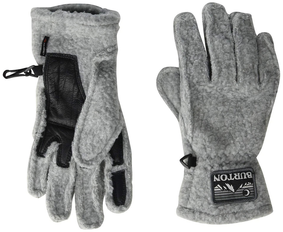 Guante polar Burton para mujer gris jaspeado pequeño invierno clima frío Foto 1 de 1