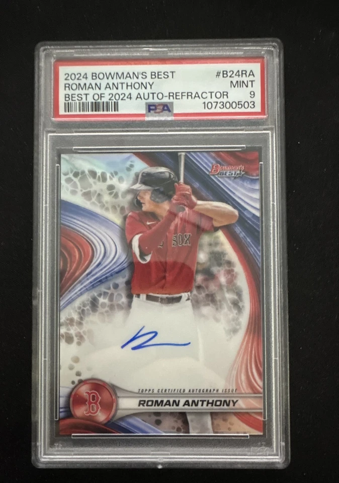 2024 Bowman's Best - Best of 2024 Autographs Roman Anthony #B24-RA Refractor... - Image 1 of 1