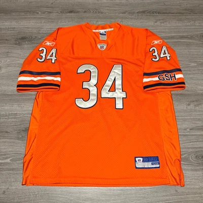 Camiseta Reebok Walter Payton #34 Chicago Bears NFL costurada autêntica tamanho 50 XL RARA - Imagem 1 de 4