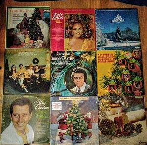Christmas Country Pop Various Artists Vinyl LP Lot Andy Williams Elvis Dolly - Picture 1 of 2